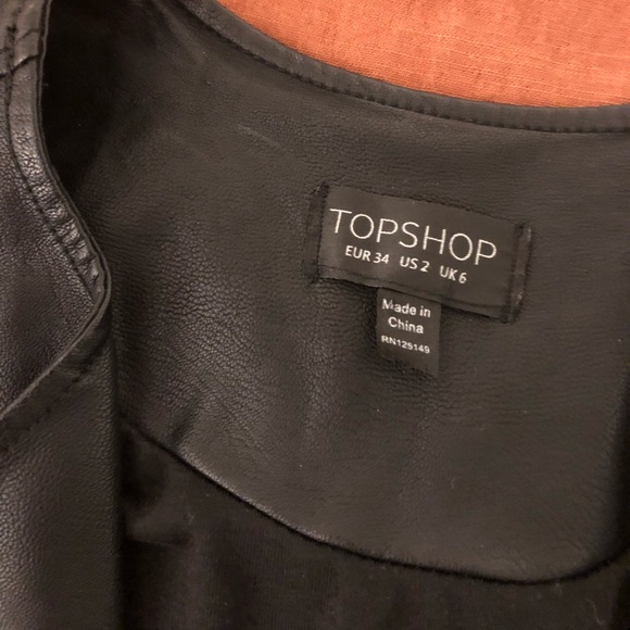 Topshop leather jacket - Picture 2 of 3